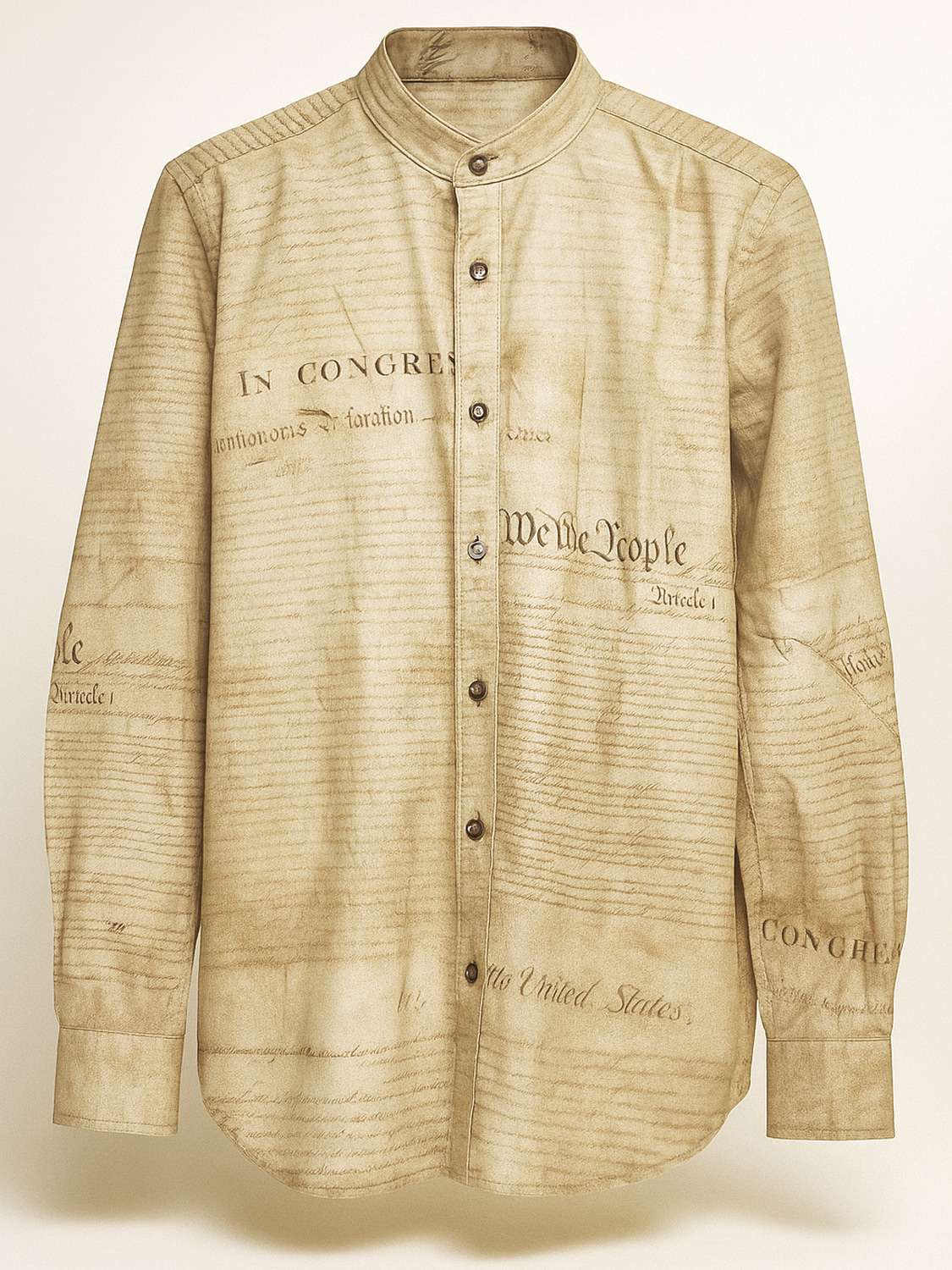 THE HERITAGE MANUSCRIPT COTTON SHIRT